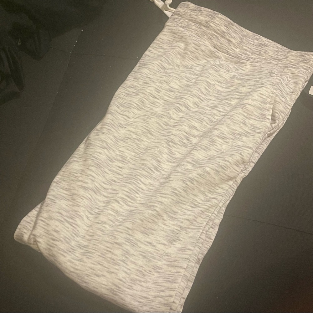 Grey/White Joggers